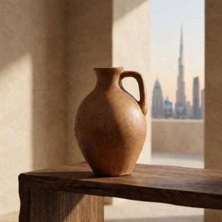 Terracota Vase - Gold Touch