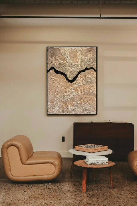 Yudeco Leatherette Scales Shadow Box Wall Décor