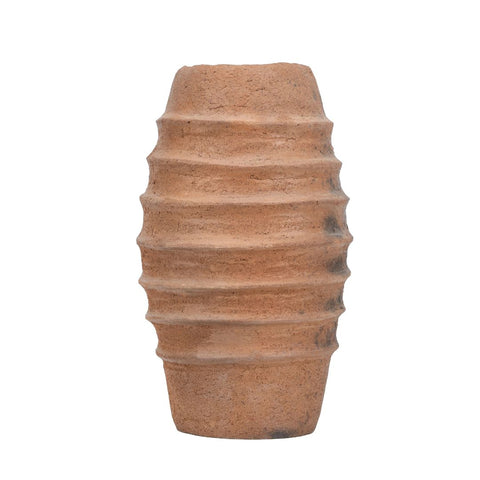 Modern Fluted Black Vase