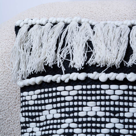 Fringe Embroidery Luxe Filled Cushion & Cover – 45 x 45cm