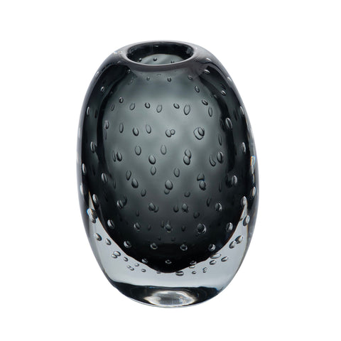 Modern Grey Bubble Glass Vase