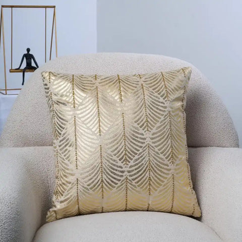 Allure Heidi foil printed and beaded filled cushion