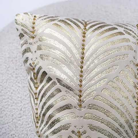 Allure Heidi foil printed and beaded filled cushion