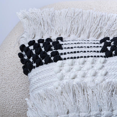 Boho Chic Woven Embroidery Cushion & Covers – 45x45cm