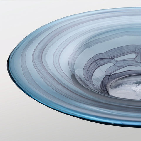 Nebula Vortex Glass Centerpiece Bowl