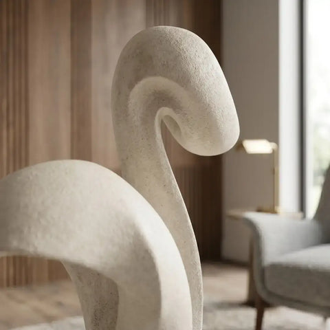 Ethereal Curve – Modern Abstract Resin Sculpture