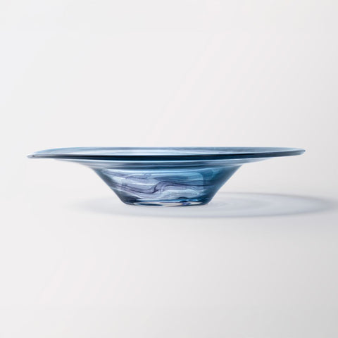 Nebula Vortex Glass Centerpiece Bowl