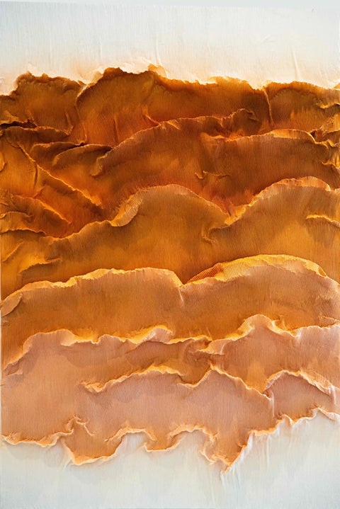 Torn Paper Layers Abstract Wall Art