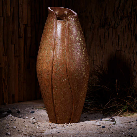 Elysian Terracota Vases Real 24k Gold Leaf Touch Luxury Vases