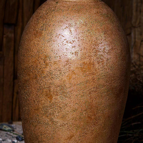 Amphora Aurea Terracota Vase - 24K Gold Leaf Touch