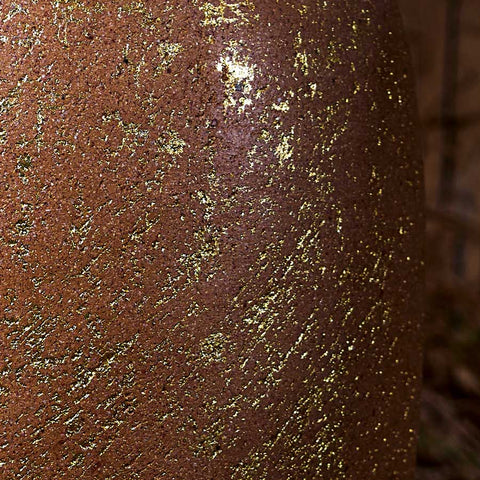 Amphora Aurea Terracota Vase - 24K Gold Leaf Touch