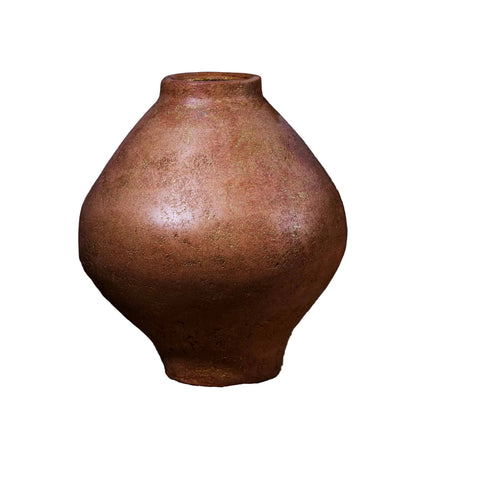 Wide Squat Urn Terracotta Vases