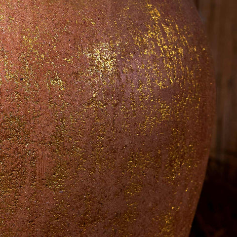 Wide Squat Urn Terracotta Vases