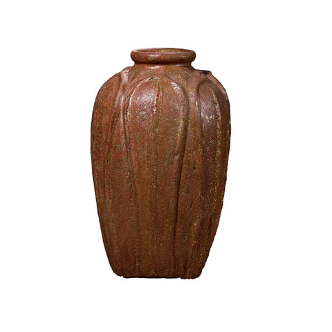 Ribbed Bud Terracotta Vases