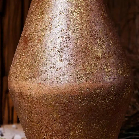 Japanese Vintage Hand-Hammered Copper Ikebana Vase