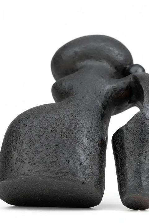 Modernist Resin Sculpture – “Friendship” / Abstract Couple Figurine