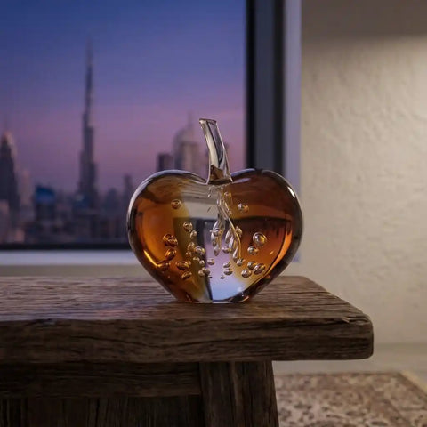 Amber Hand-Made Glass Vase