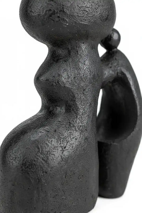 Modernist Resin Sculpture – “Friendship” / Abstract Couple Figurine