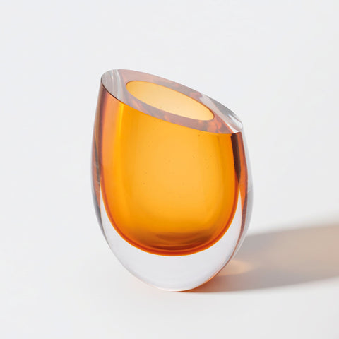 Handmade Glass Vase – Ocean Green (Medium)