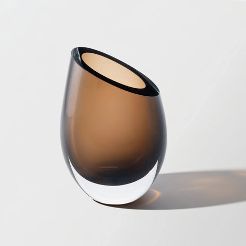 Clear Hand-Made Glass Vase