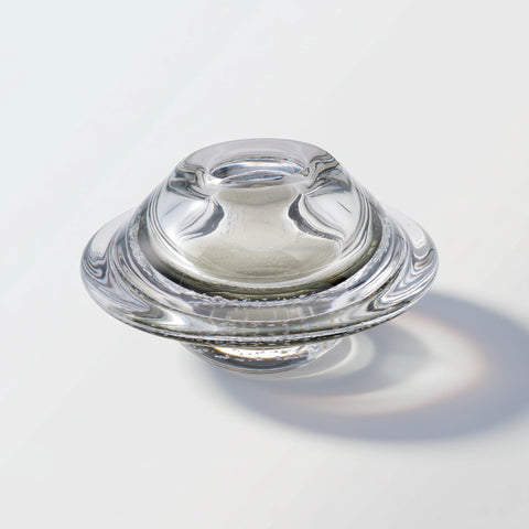 Transparent Hand-Made Glass Vase