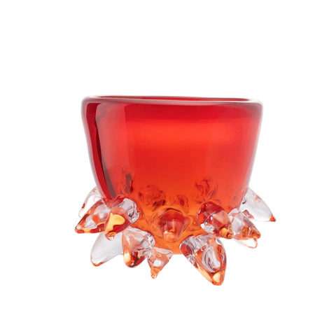 Handmade Glass Vase – Orange (Big)