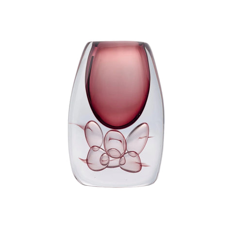 Handmade Glass Vase – Light Pink (Big)