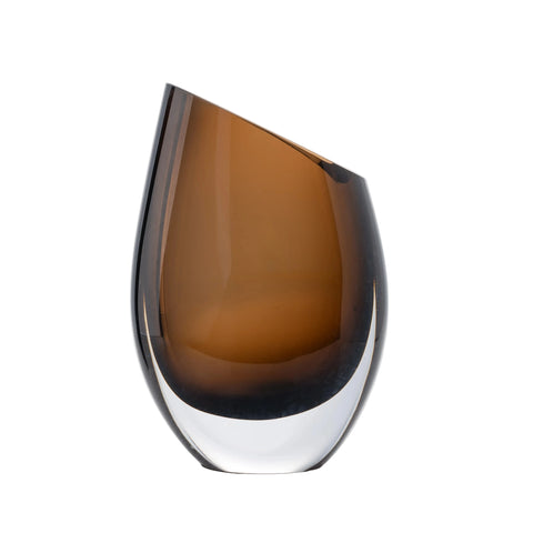 Clear Hand-Made Glass Vase