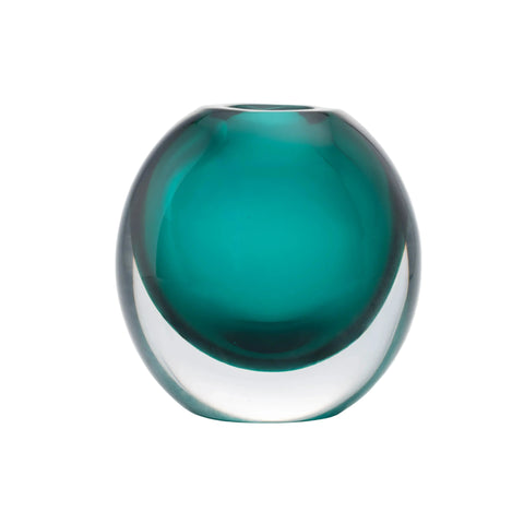 Lake Green Hand-Made Glass Vase