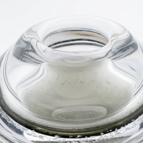 Transparent Hand-Made Glass Vase