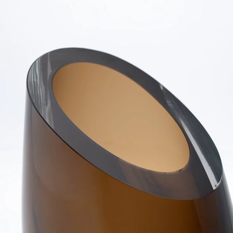 Clear Hand-Made Glass Vase