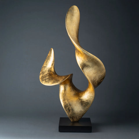 Ignis Matt Gold sculpture