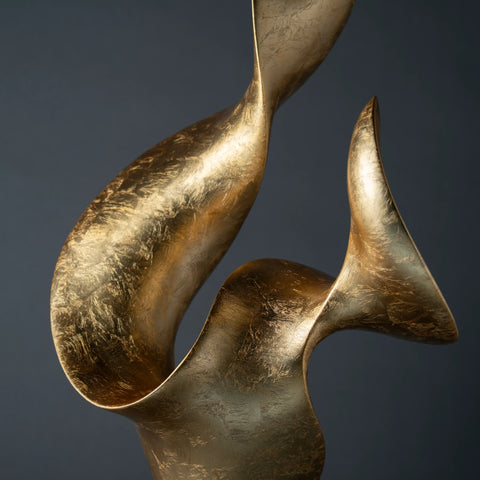 Ignis Matt Gold sculpture