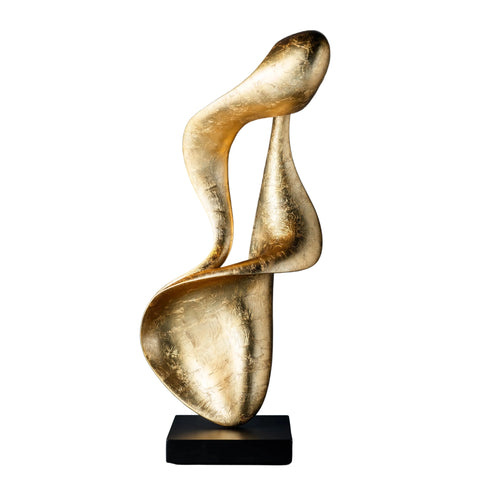 Gardeco Incontro sculpture in a gold finish