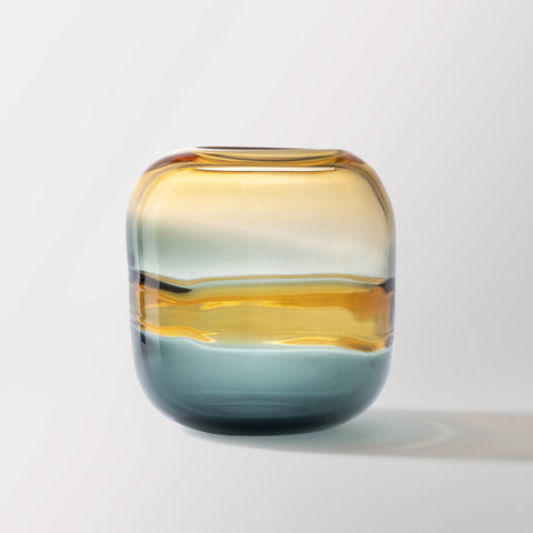 Champagne Hand-Made Glass Vase