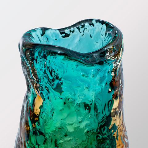 Ocean Green Hand-Made Glass