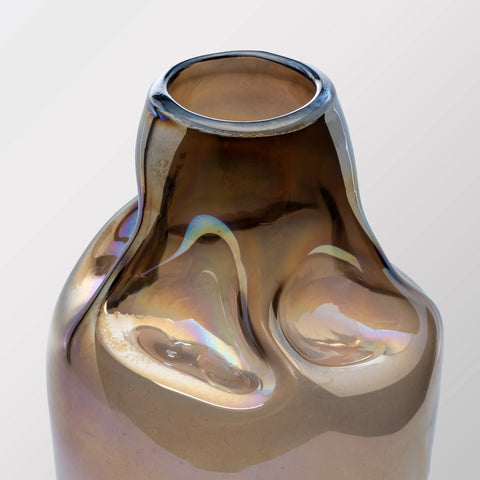 Multi-Color Hand-Made Glass Vase