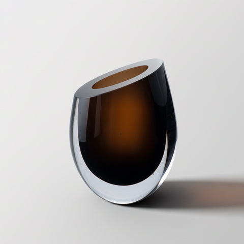 Modern Smoke Crystal Vase