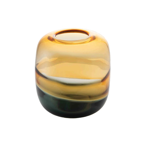 Handmade Glass Vase – Small | Champagne