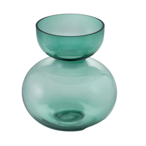 Handmade Glass Vase – Medium | Ocean Green