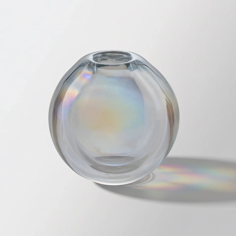 Clear Hand-Made Glass Vase