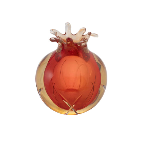 Amber Hand-Made Glass Vase