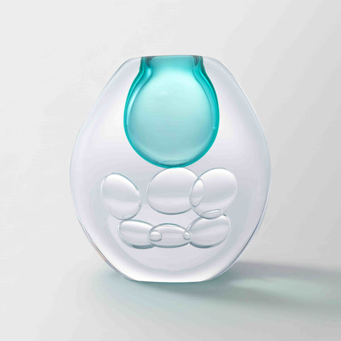 Artisan Glass Vase – Large | Blue