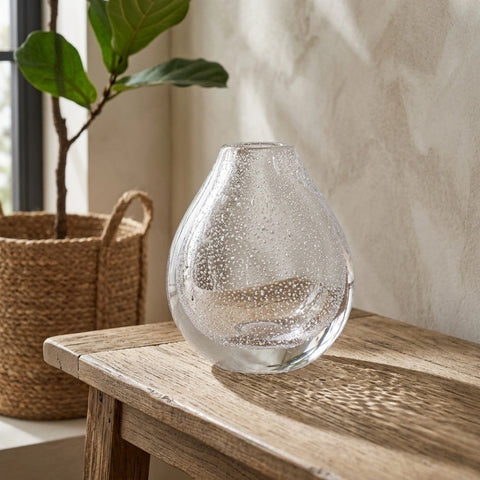 Handmade Glass Vase | Transparent