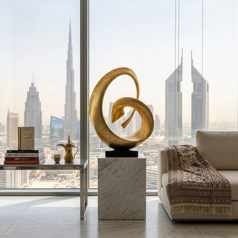 CB2 Cinta bronze cast aluminum decorative sculpture