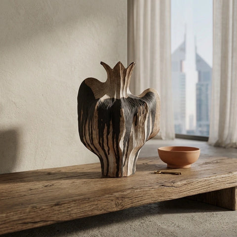 Black and White Ceramic Vase