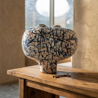 Peter Beard Twin Neck Ceramic Veses
