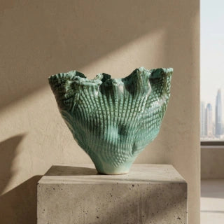 Peter Beard Corrugated Ceramic Vases