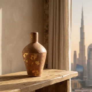 Cylindrical Neck Terracotta Vases