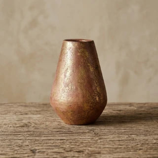 Marina Home Aytan Vase – Medium, Antique Brass Gold Finish